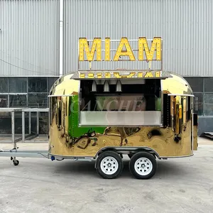 Carrito de Comida Móvil de Acero Inoxidable con Certificado Coc, Carrito de Helados y Café para Catering, Remolque de Comida Móvil - Product Image 6