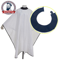 Cape de Barbier Imperméable en Polyester avec Fermeture à Boutons pour Hommes et Femmes – Tablier de Coiffure pour Adultes
