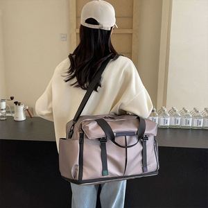 10pcs Custom Logo Travel <b>Backpack</b> Women Waterproof Duffel Gym Bag with Large Capacity Oxford <b>Men</b> Sports Fitness Bag - Product Image 6