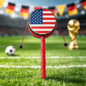 Football Event Custom <b>Hand</b> Rattles <b>Drum</b> National Flag Pattern <b>Hand</b> Shaking Toy Sports Match Souvenir Promotional Gift - Product Image 4