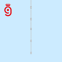 Pendentif en argent plaqué argent avec moissanite VVS, collier en argent sterling 925, bijoux de mode pour femmes
