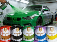 Peinture de réparation automobile 1K Color Masterbatch, couche de finition haute brillance, haute couvrance, revêtement liquide polyuréthane en spray