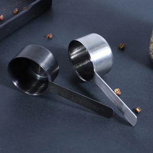 Cuchara de polvo de proteína de 30ml de acero inoxidable personalizada, cucharas medidoras de metal ecológicas - Product Image 3