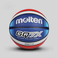 Ballon de basket en cuir Molten à prix de gros, logo personnalisé, ballon de basket d'intérieur GG6X GG7X GG5X
