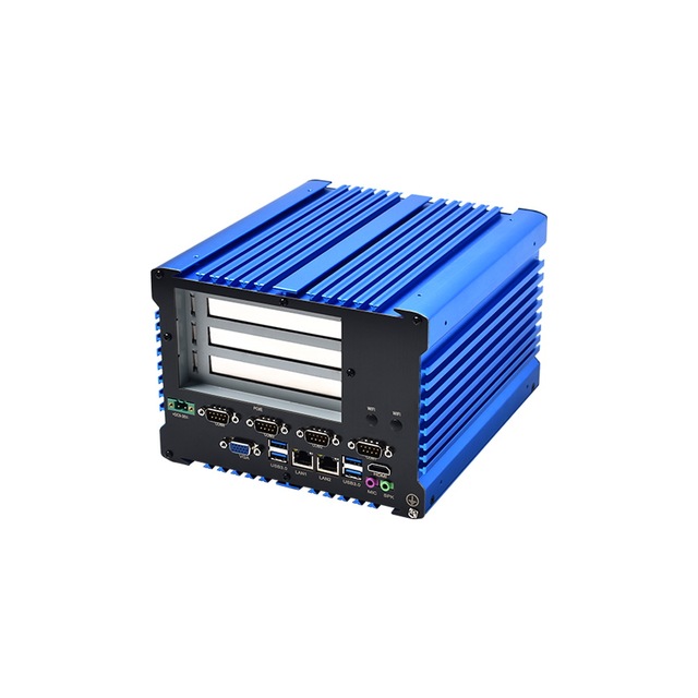 Fanless Industrial Box PC with LAN,Optional 4G LTE,Core I7/i5/i3,Dual-Core Mini PC,Including PCI Slot for Industrial Use