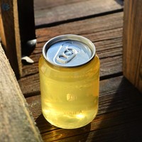 Boîtes de jus en plastique de différentes tailles 330 ml/500 ml/1000 ml, boîte de boisson jetable transparente avec couvercle en aluminium facile à ouvrir