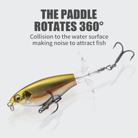 LUSHAZER Whopper Plopper Pencil Leurre de pêche flottant Stickbait Hard Bait 6.5g 10g Bait pour bar truite brochet Isca Artificial OEM