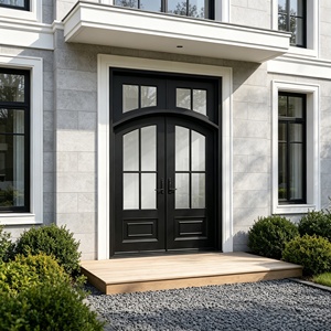 Porte de villa en fer forgé durable avec système d'ouverture à pousser et à tirer pour projets de luxe - Product Image 4