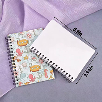 Fournitures de bureau en gros, carnet à spirales A6, 60 feuilles, supports vierges pour sublimation, journal de poche