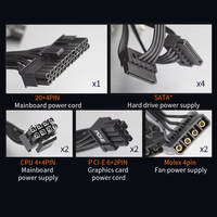LOVINGCOOL yüksek kalite OEM 80 artı altın 850W oyun PC 24 Pin arayüzü ile ATX güç kaynağı sunucu masaüstü bilgisayar PSU