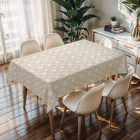 Nappe Moderne Rectangulaire à Motifs en PVC pour Cuisine et Salle à Manger