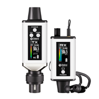 Debra Audio EMX-1 Mini Microphone dynamique portable Système de surveillance intra-auriculaire sans fil Cardioïde UHF Batterie lithium intégrée XLR LED