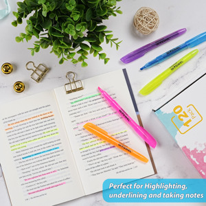 120 đếm 6 màu sắc các loại đục tip <span class=keywords><strong>Highlighter</strong></span> Markers thiết lập cho người lớn trẻ em văn phòng lớp học đồ dùng học tập giáo viên - Product Image 5