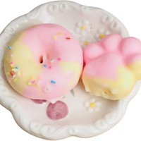 Jouet anti-stress souple en forme de donut dégradé, style influenceur – Plastique croustillant et satisfaisant pour la décompression