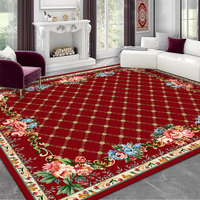 Tapis vintage persan lavable en machine pour salon, tapis de sol nordique pour chambre à coucher, tapis décoratif lavable