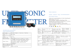 Débitmètre numérique ultrasonique OEM personnalisable en acier inoxydable, précision +/-0,05%, connectivité à bride pour eau/fluide DN10-DN6000 - Product Image 2