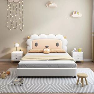 Modern Minimalist Kids Bed 1.5m Cartoon Sheep Design Creative <b>Single</b> Bed for Boys Girls Small Space - Product Image 3
