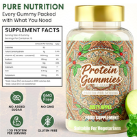 Gummies protéinés sans sucre Superfood - Complément alimentaire riche en protéines pour soutenir le système immunitaire pour hommes et femmes |   À base de plantes |   12g de protéines par