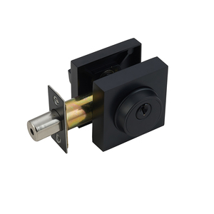 Cerradura de Seguridad Moderna de Cilindro Cuadrado de Aleación de Zinc con Llave, Acabado Níquel Satinado, Fácil Instalación, Herrajes para Puertas - Product Image 2