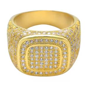 Bague Moissanite de réglage de lunette glacée de style religieux de luxe pour les occasions de mariage ou de fête Streetwear en Inde - Product Image 4