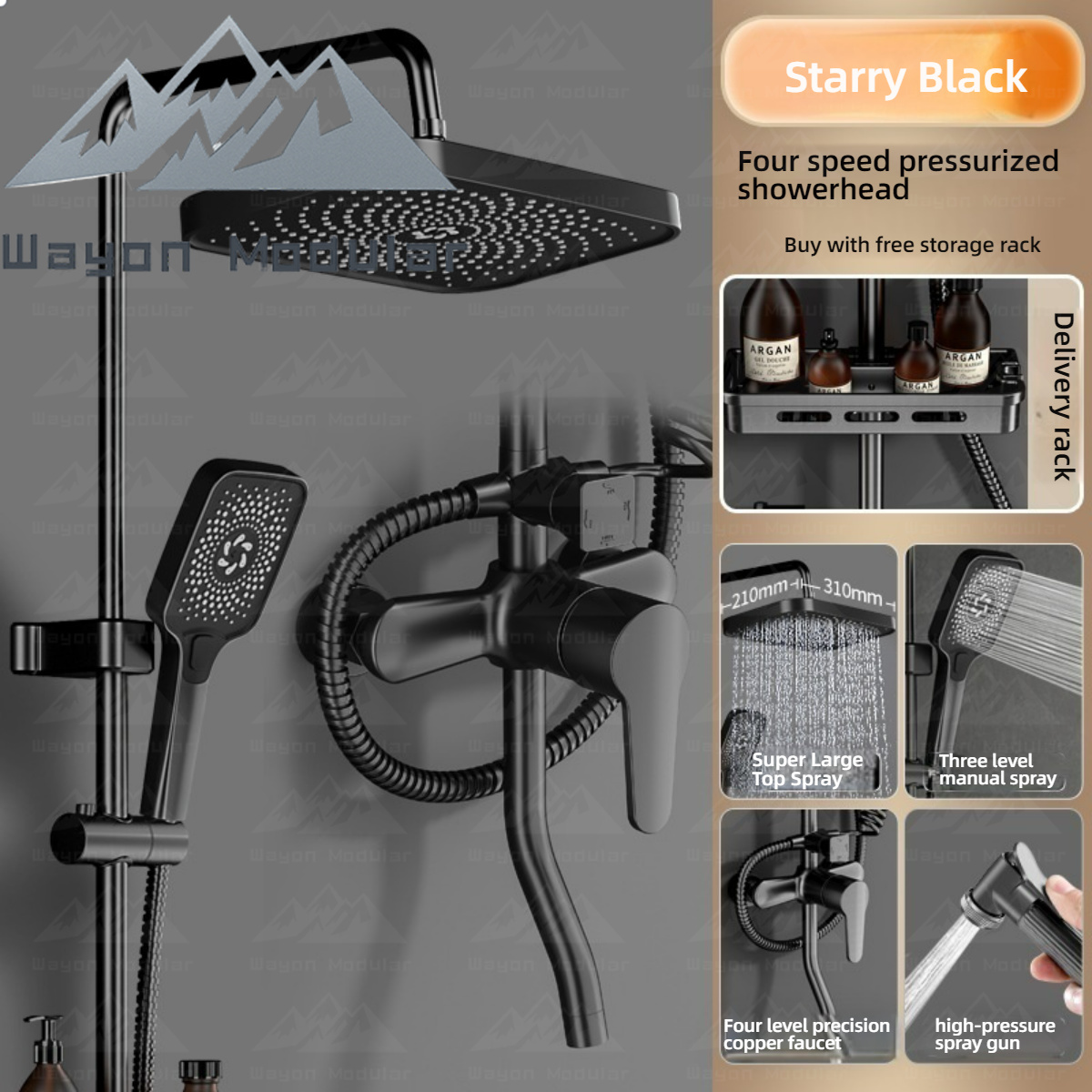 Modèle régulier - Noir - Quatre vitesses