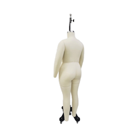 Mannequin de robe de graisse pour femme sur mesure Forme du corps américain européen 1 XL Corps complet en fibre de verre recouvert de toile Jambes détachables Plus