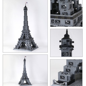 Bloques de Construcción de la Torre Eiffel, Juguete en Miniatura de Arquitectura Francesa Famosa, Modelo Creativo de Construcción, Venta al por Mayor - Product Image 3
