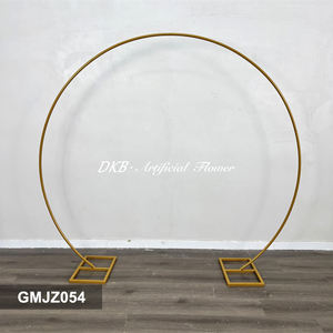 Suministros para Bodas, Nuevo Soporte de Fondo con Marco de Acero Inoxidable en Forma de Oro, Flores Realistas al Tacto, Tamaño Personalizable para Fiestas - Product Image 2