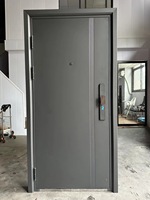 Porte en acier de sécurité d'entrée extérieure Offre Spéciale moderne fini conceptions de porte principale pour la maison et l'hôtel