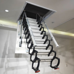 Scaletta interna soppalco montato a soffitto <span class=keywords><strong>mansarda</strong></span> retrattile che estende le scale - Product Image 2
