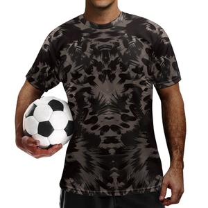 Uniforme de <span class=keywords><strong>football</strong></span> sportif, texture animale colorée, imprimé léopard, uniformes de <span class=keywords><strong>football</strong></span> pour équipe, manches courtes, maillots de <span class=keywords><strong>football</strong></span> pas chers - Product Image 4