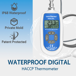लंदन मीटर अनुकूलित ओएम/ओडम उच्च सटीकता डिजिटल एलसीडी एनटीसी लैब थर्मामीटर ip68 जलरोधी खाद्य ग्रेड स्टेनलेस स्टील - Product Image 2