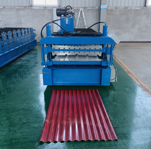 Roof Use Double Layer Roofing <b>Sheet</b> Roll Forming Machine Corrugated Trapezoidal Steel Roof <b>Tile</b> Making Machine Price - Product Image 4