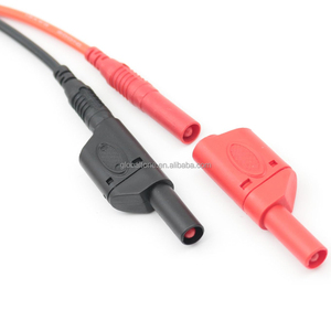 Konektor Stackable Jantan Tipe Banana Plug 4mm dengan Isolasi Penuh untuk Pengujian, Dilengkapi Adaptor Jack Banana untuk Kabel Uji Multimeter dan Probe - Product Image 5