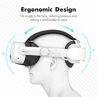 Pour casque Oculus Quest 3s Elite avec batterie 6000 mAh, bandeau de charge réglable Meta Quest 3, accessoires VR confortables