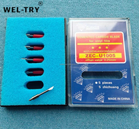 Cuchilla de Plotter de Carburo Cementado Wel-try, 1 Caja con 5 Piezas ZEC-U1005 15U, para Corte de Patrones CAD de Prendas de Vestir, Tipo D, 19 mm