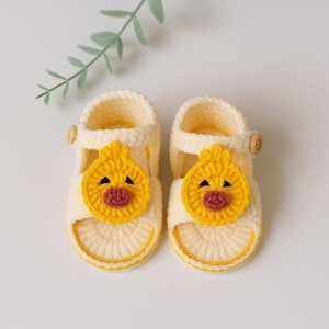 Personalización de alta calidad, nuevo estilo, <span class=keywords><strong>sandalias</strong></span> de pato para bebé, zapatos de ganchillo a mano, zapatos de verano para bebés, zapatos de suelo para puerta - Product Image 1