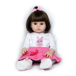 Muñecas de bebé recién nacido Reborn de silicona, lindas muñecas suaves para bebés, juguetes de moda, muñecas Reborn de 48cm, juguetes para bebés para niñas, Princesa, chico DIY