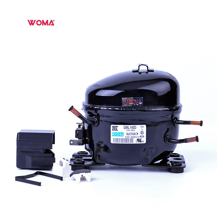 Zel GVY53AD R134a Refrigeration Compressor - 115V/60Hz, 1/5HP, Air