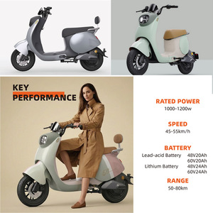 Scooter <span class=keywords><strong>électrique</strong></span> pour femme, 45 km/h, moteur 400W, batterie lithium 48V 24Ah, pour le marché européen - Product Image 2