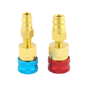 R1234Yf <b>Quick</b> <b>Connector</b> 14mm Low Side Detachable Valve Core Knurled Design Automotive Air Conditioning Refill Tool - Product Image 3