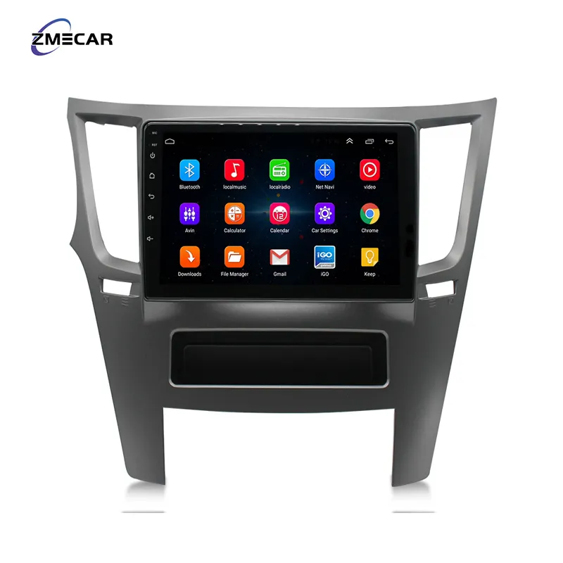 Pemutar dvd mobil Android 9 inci, 9 inci Mirror link stereo mobil Double din, kamera spion layar HD 8 + 128GB Quad-core