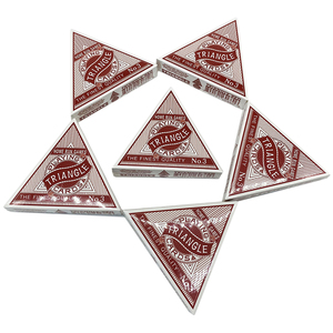 Fabricant de cartes à jouer personnalisées en forme de triangle, cartes de poker imprimées sur mesure, jeu de cartes à collectionner pour adultes avec boîte - Product Image 2