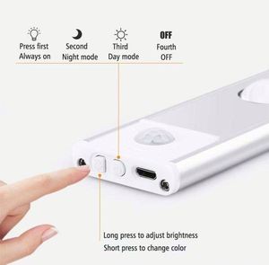 Luz LED Inalámbrica de Alta Calidad con Sensor de Movimiento PIR Recargable por USB para Gabinete, 20, 30, 40, 60, 80 cm, Iluminación Interior - Product Image 4