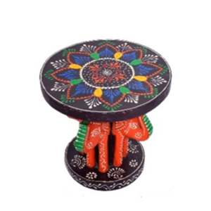 เก้าอี้กลม 4 ช้าง ทำจากไม้มะม่วงและไม้ไผ่ รุ่น IN005 จาก INNOVATIVE ENTERPRISES - Product Image 1