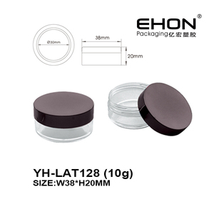 Pot en plastique pour crème cosmétique avec couvercle à vis, récipient rond vide rechargeable pour crème pour le visage, échantillon de maquillage, emballage - Product Image 2