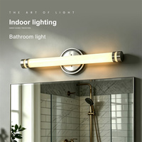 Lámpara de Pared Exterior LED Moderna y Duradera de Doble Voltaje con Luz Diurna de 3000K CRI 80 para Baño Interior