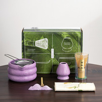 Vente chaude 7 pièces japonais Matcha service à thé en céramique fouet bol support populaire Matcha thé accessoires