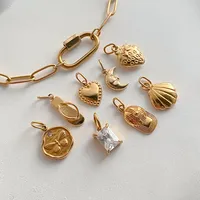 Bracelet à breloques interchangeables EManco multi-formes, lune, fraise, coquillage, acier inoxydable, classique, papillon, pour femmes