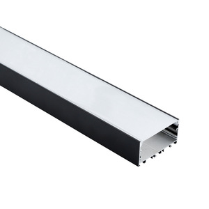 LED Linear Strip <b>Light</b> Embedded Aluminum Channel U Shaped Surface Mount Modern Minimalist Wardrobe Office Lighting Black - Product Image 4